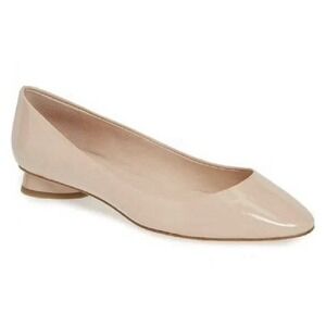 Kate Spade New York Women Fallyn Tusk Nude Patent Leather Shoes Flats‎ Size 7.5